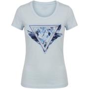 T-shirt Korte Mouw Guess SS CN FEATHER TRIANGLE TEE W6GI11 K3026