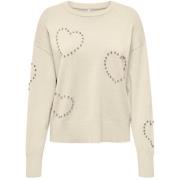 Trui Only BEE LS HEART BLING ONECK CC KNT 15365366