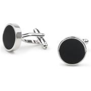 Schoenaccessoires Suitable Manchetknoop Studs Rond Zilver Zwart