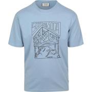 T-shirt Korte Mouw Scotch &amp; Soda T-shirt Print Blauw