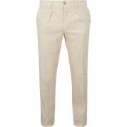 Broek Profuomo Chino Corduroy Ecru
