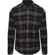 Overhemd Lange Mouw Barbour Valley Overhemd Ruit Antraciet Bruin