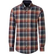 Overhemd Lange Mouw Casamoda Overhemd Ruiten Faux Multicolour