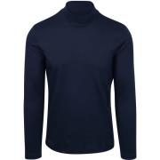 T-Shirt Lange Mouw Desoto Turtleneck Trui Navy