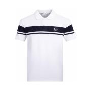Polo Shirt Korte Mouw Sergio Tacchini Young Line Polo Shirt White/Mari...