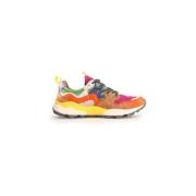 Lage Sneakers Flower Mountain YAMANO 3 - 2017817-2G08 ORANGE-FUCSIA