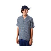 Overhemd Korte Mouw Brava Fabrics Tramuntana Aloha Shirt - Navy