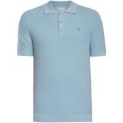 Polo Shirt Korte Mouw Gant Poloshirt van microgetextureerd katoen