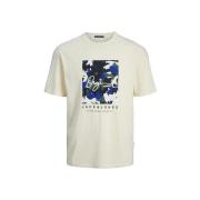T-shirt Korte Mouw Jack &amp; Jones T-shirt Jack Jones Aruba beige