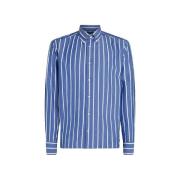 Overhemd Lange Mouw Tommy Hilfiger Chemise Tommy Hilfiger rayée bleu e...