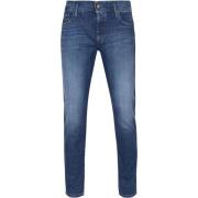 Broek Alberto Slim Organic Denim Dark Blue