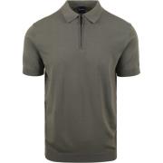 T-shirt Suitable Half Zip Polo Groen