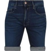 Broek No Excess Denim Short Donkerblauw