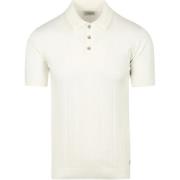 T-shirt No Excess Knitted Poloshirt Off White