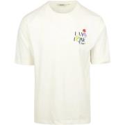 T-shirt Shiwi T-Shirt Finn Sketched Flowers Off White