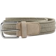 Riem Profuomo Waxed Geweven Riem Khaki