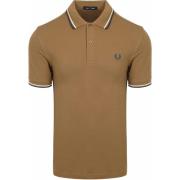 Polo Shirt Korte Mouw Fred Perry Polo Twin Tipped M3600 Bruin Z60