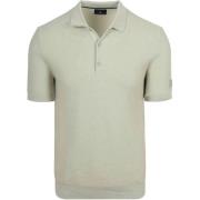 T-shirt State Of Art Polo Knitted Groen