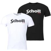T-shirt Korte Mouw Schott TS PK LOGO