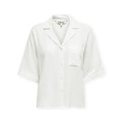 Overhemd Only Noos Bruxelles Linen Shirt - Bright White