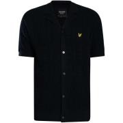 Overhemd Korte Mouw Lyle &amp; Scott Gebreid overhemd met jacquardruit