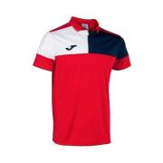 Polo Shirt Korte Mouw Joma Polo Crew V Rouge