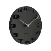 Klokken Karlsson Horloge Murale On the Edge Noir