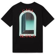 T-shirt Korte Mouw Casablanca L'ARCHE PRINTED T-SHIRT NOIR
