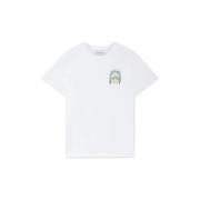 T-shirt Korte Mouw Casablanca L'ARCHE DE TENNIS TSHIRT WHITE