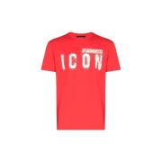 T-shirt Korte Mouw Dsquared T-SHIRT S79GC0039 RED
