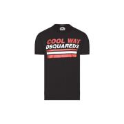 T-shirt Korte Mouw Dsquared T-SHIRT S74GD0656 BLACK