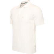 Polo Shirt Korte Mouw Cappuccino Italia Caorle Cable Knit Polo