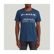 T-shirt Korte Mouw G-Star Raw Camisetas Hombre Modèle D29501 8415