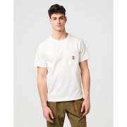 T-shirt Korte Mouw Wrangler 112371499-WORN WHITE