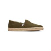 Espadrilles Toms Alp Rope 2.0 10019899 Olive Recycled Cotton Slubby Wo...