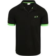 T-shirt Sun68 Poloshirt Big Logo Fluo Zwart