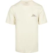 T-shirt Knowledge Cotton Apparel T-shirt Wit Chest Print