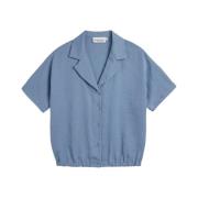 Overhemd Korte Mouw Helena Hart Blouse Fie sparkle Blauw