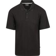 T-shirt Scotch &amp; Soda Knitted Polo Structured Zwart