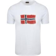 T-shirt Korte Mouw Napapijri T-shirt Mahsa Wit