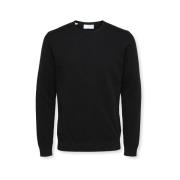 Trui Selected Noos Berg Crew Knit - Black