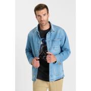 Overhemd Lange Mouw Le Temps des Cerises Denim overhemd van MAURI