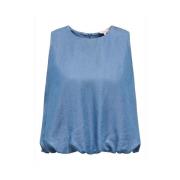 Blouse Only Top Charis Life - Medium Blue Denim