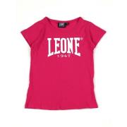 T-shirt Korte Mouw Leone 1947 Girl T-Shirt Short Sleeves B W