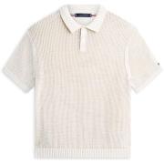Polo Shirt Korte Mouw Tommy Hilfiger Open Knit Ss
