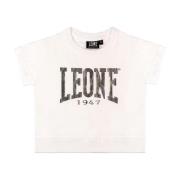 T-shirt Korte Mouw Leone 1947 Girl Crewneck Sporty