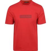 T-shirt Napapijri T-shirt Logo Rood