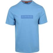 T-shirt Napapijri T-shirt Logo Blauw