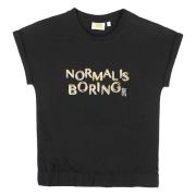 T-shirt Korte Mouw Leone 1947 Girl Round Neck Shiny