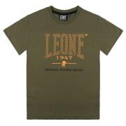 T-shirt Korte Mouw Leone 1947 Boy T-Shirt Short Sleeves Neon